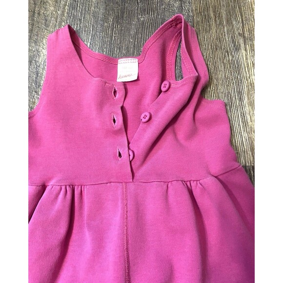 Vtg Hanna Andersson 100cm 3T Pink Cotton Romper Jumpsuit Made in Sweden - Picture 6 of 14
